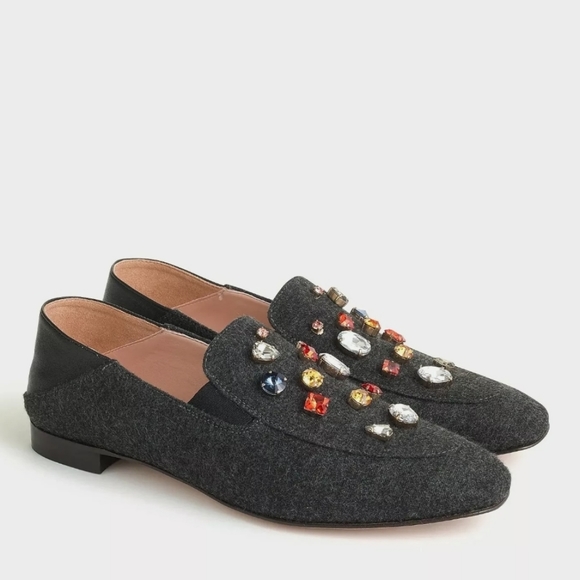 J. Crew Shoes - J. Crew Embellished Convertible Smoking Slipper 10